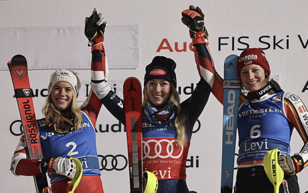 Shiffrin feiert ihren 98. Weltcupsieg. Katharina Liensberger zweitplatzierte!